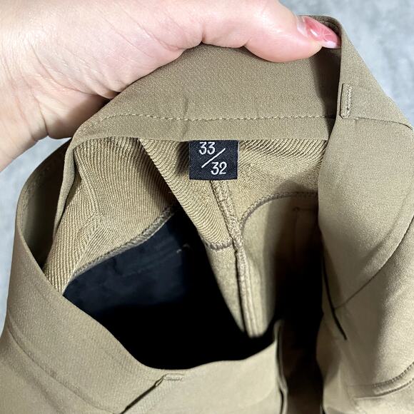 Public Rec 5 Pocket Athletic Fit Tech Pants Comfort Stretch Men 33x32 Tan - Picture 10 of 12